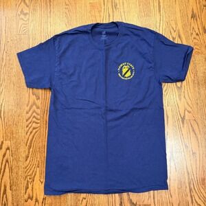 Hanes Hawaii State Ride for the Fallen 2012 Graphic T-Shirt Large Navy Blue